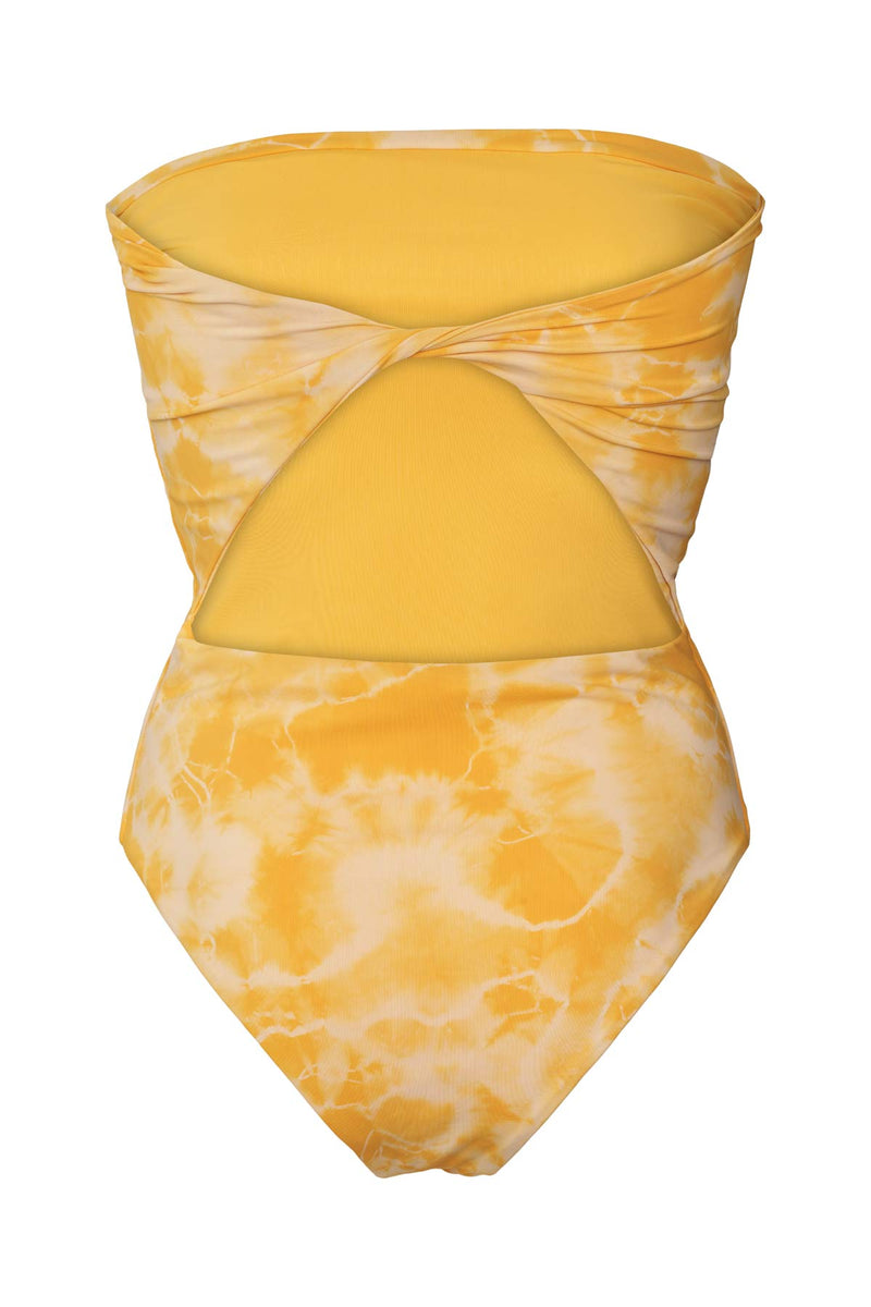 Layla - Nebula swim open back swimsuit I Sunflower combo 2 - Rabens Saloner