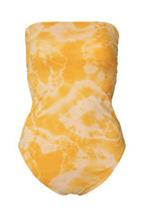 Layla - Nebula swim open back swimsuit I Sunflower combo Sunflower combo XS 1 - Rabens Saloner