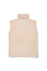 Koto - Dual knit funnel neck vest I Beige    5 - Rabens Saloner