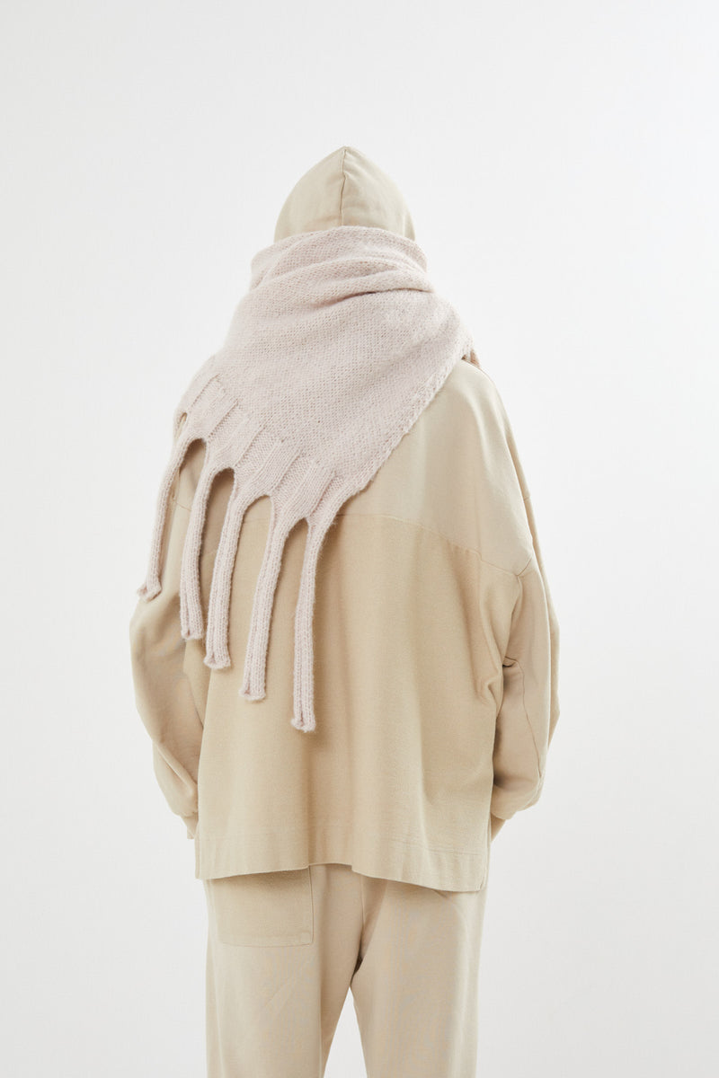 Emillia - Dual knit split scarf I Beige    2 - Rabens Saloner