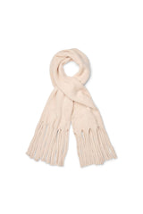 Emillia - Dual knit split scarf I Beige    3 - Rabens Saloner