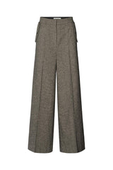 Inja - Mini check wide leg pants I Coffee check Coffee check XXS 3 - Rabens Saloner