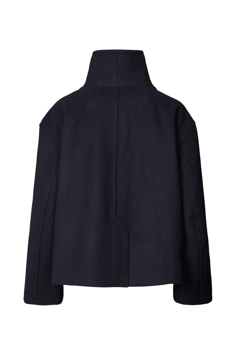 Litten - Boiled wool jacket I Navy    4 - Rabens Saloner