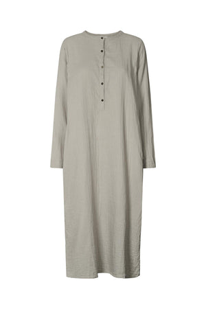 Asta - Cotton double long kaftan I Steel grey Steel grey XS  3 - Rabens Saloner