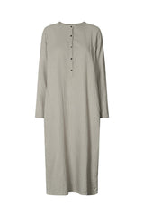 Asta - Cotton double long kaftan I Steel grey Steel grey XS 1 - Rabens Saloner