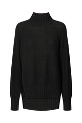 Saoirse - Jagged split sweater I Black Black XS  3 - Rabens Saloner