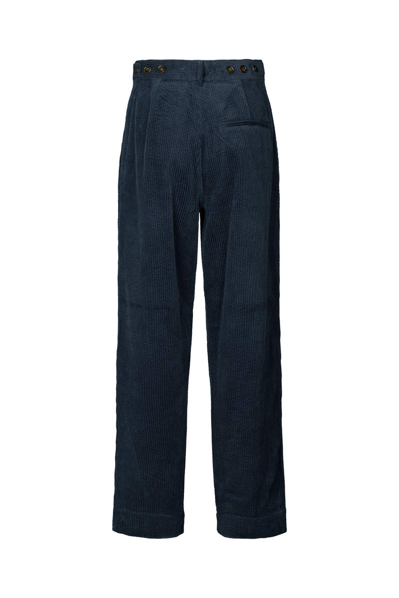 Carly - Corduroy pants I Dark navy    2 - Rabens Saloner