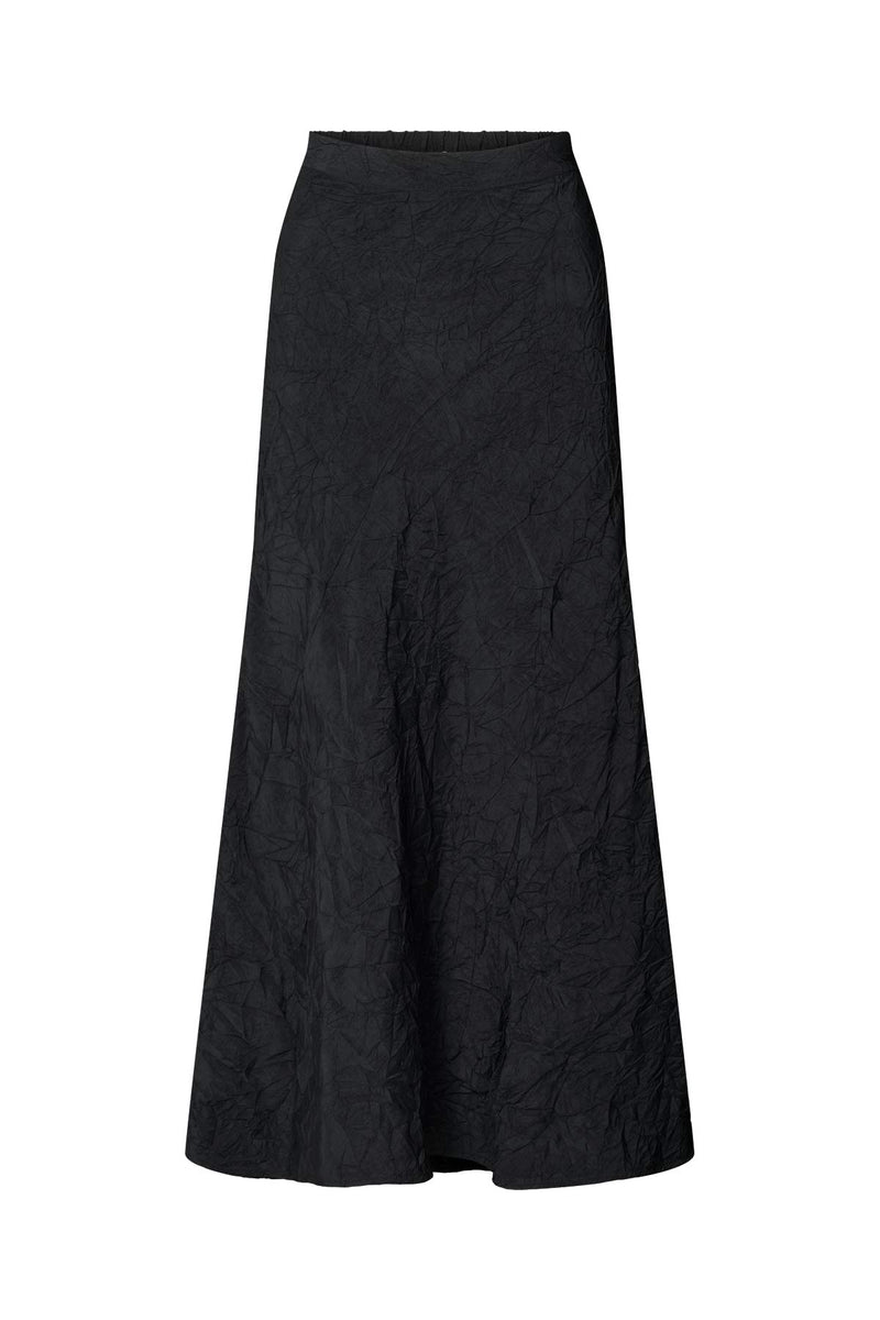 Ellery - Crinkled bias skirt I Black Black XS  2 - Rabens Saloner