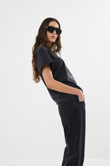 Lorelei - Denim black loose fit pants I Washed black denim    2 - Rabens Saloner