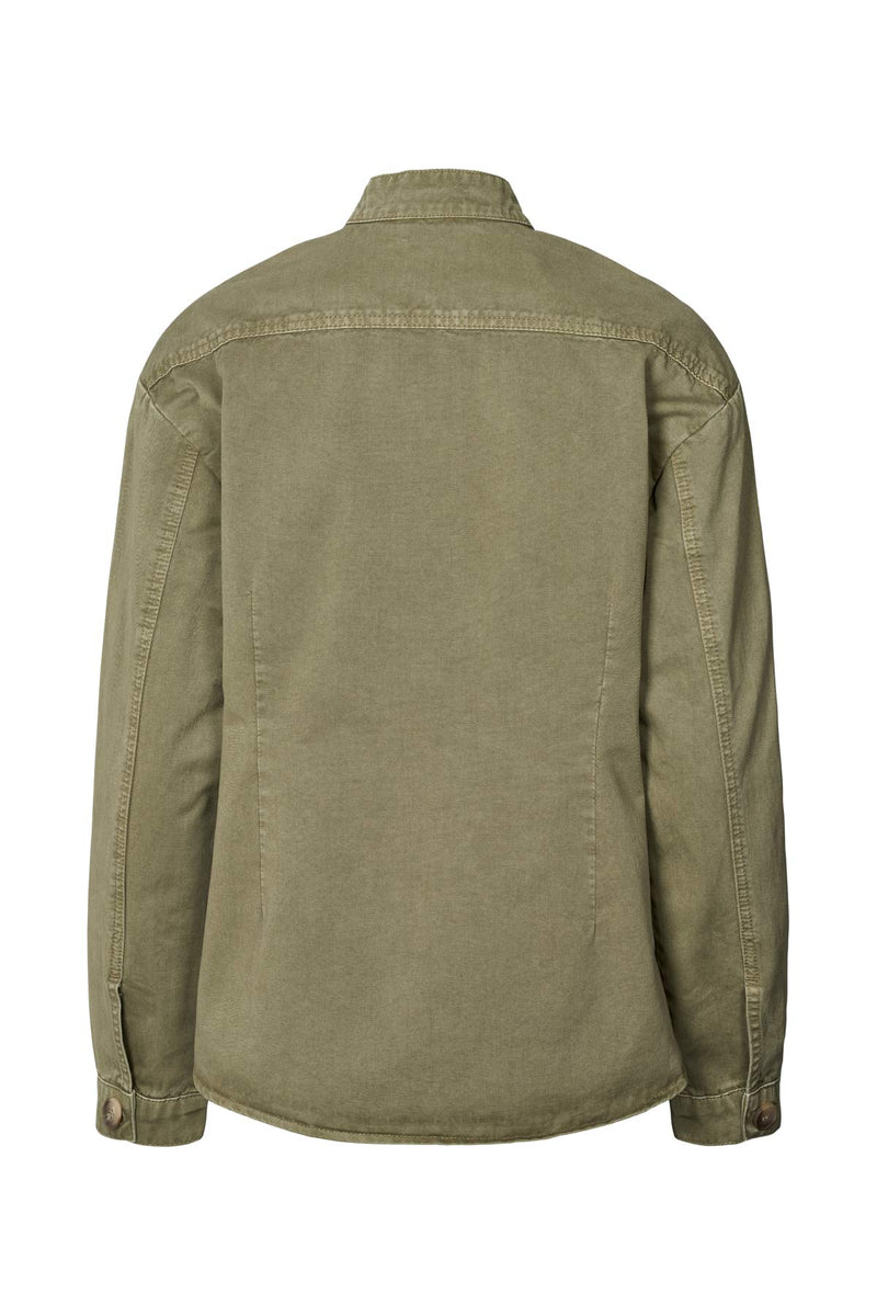 Jozephine - Canvas light shirt I Burnt olive    4 - Rabens Saloner