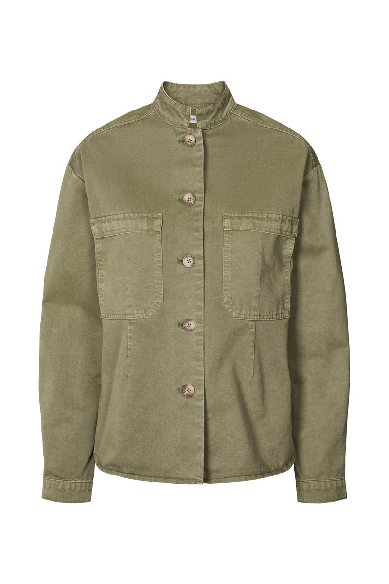 Jozephine - Canvas light shirt I Burnt olive Burnt olive XS  3 - Rabens Saloner