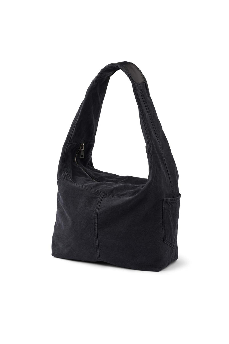 Kicka Denim black shoulder bag I Washed black denim Rabens Saloner