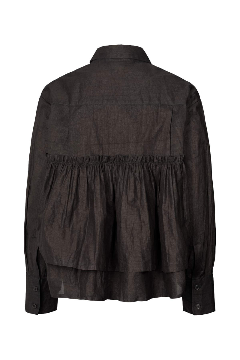 Shaker - Multi layer frill shirt I Black    4 - Rabens Saloner