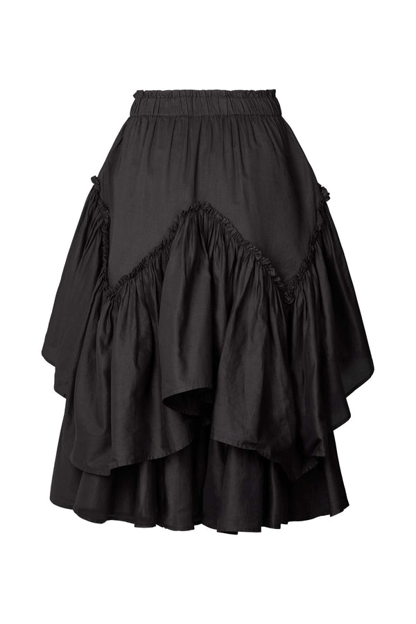 Sharmaine - Multi layer skirt I Black 2 - Rabens Saloner