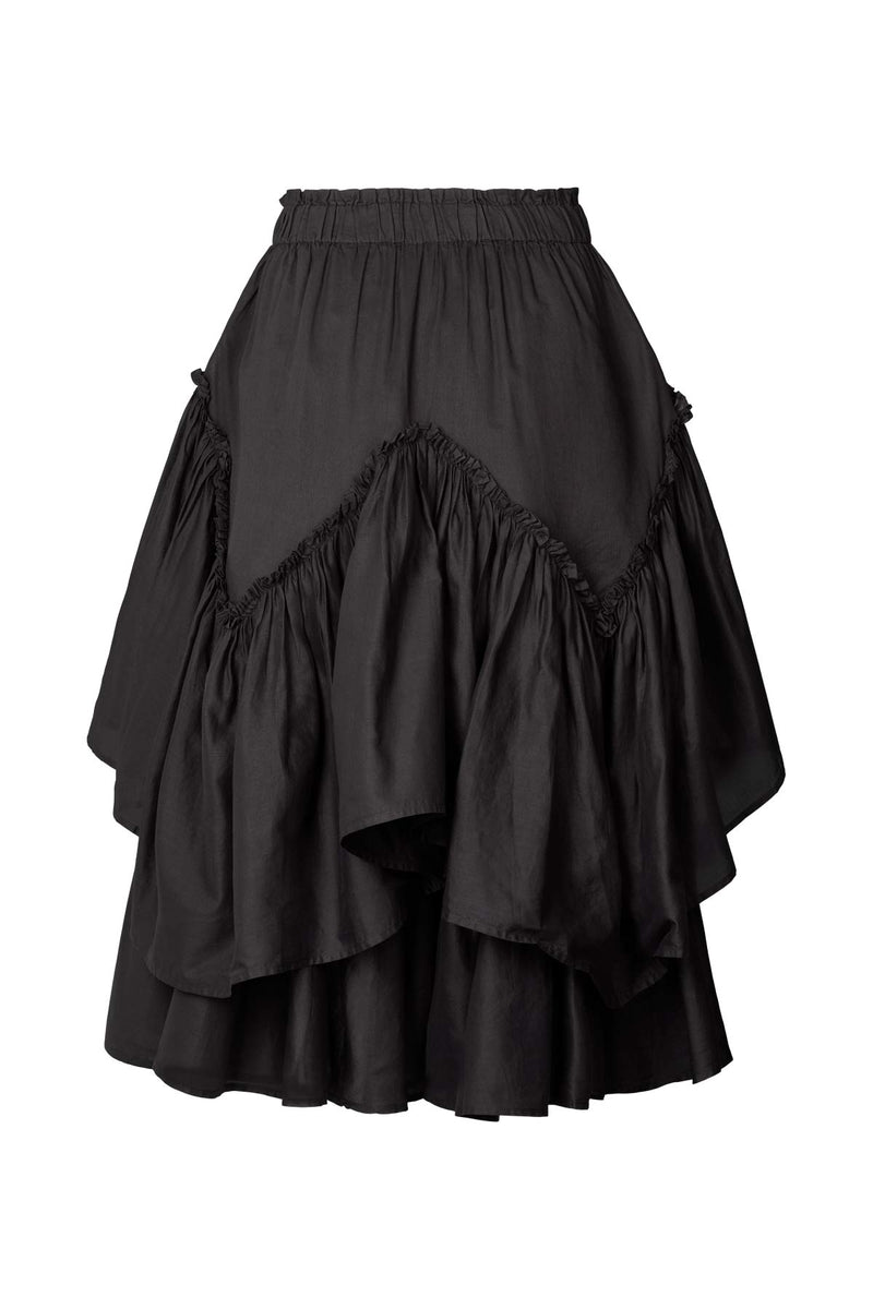 Sharmaine - Multi layer skirt I Black    8 - Rabens Saloner