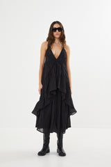 Shakira - Multi layer dress I Black    2 - Rabens Saloner