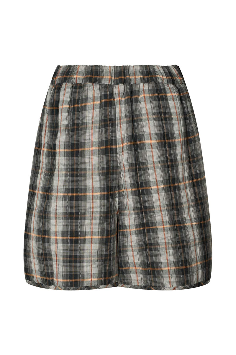 Severine - Check shirting padded shorts I Grey check    6 - Rabens Saloner