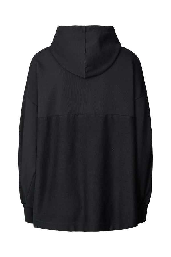 Sevilla - Loop back hoodie I Caviar Black    2 - Rabens Saloner