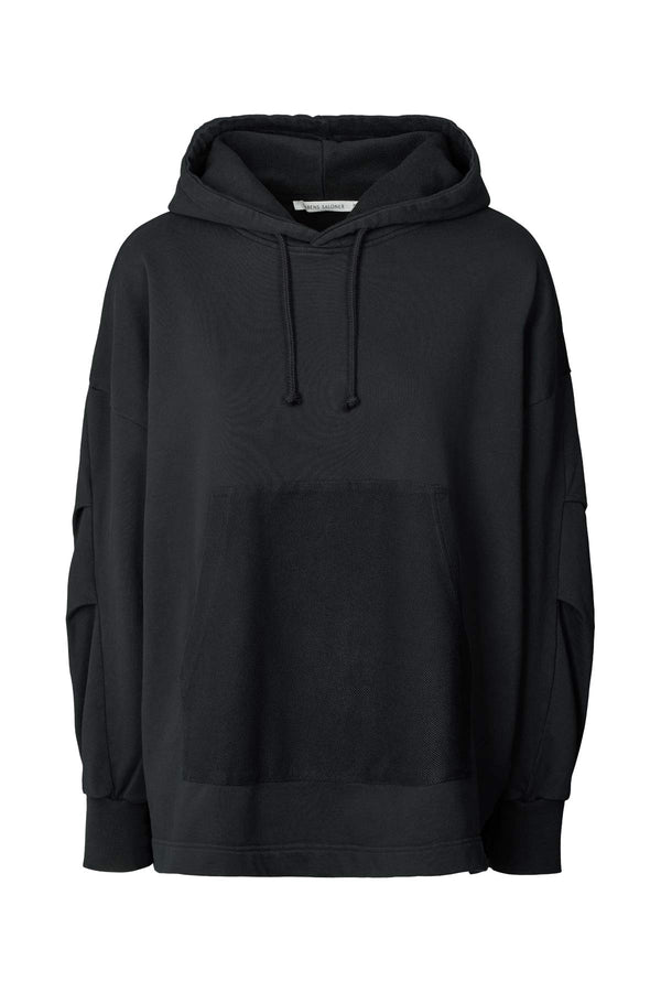 Sevilla - Loop back hoodie I Caviar Black    1 - Rabens Saloner