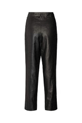 Raina - Glazed pleat pants I Black 3 - Rabens Saloner