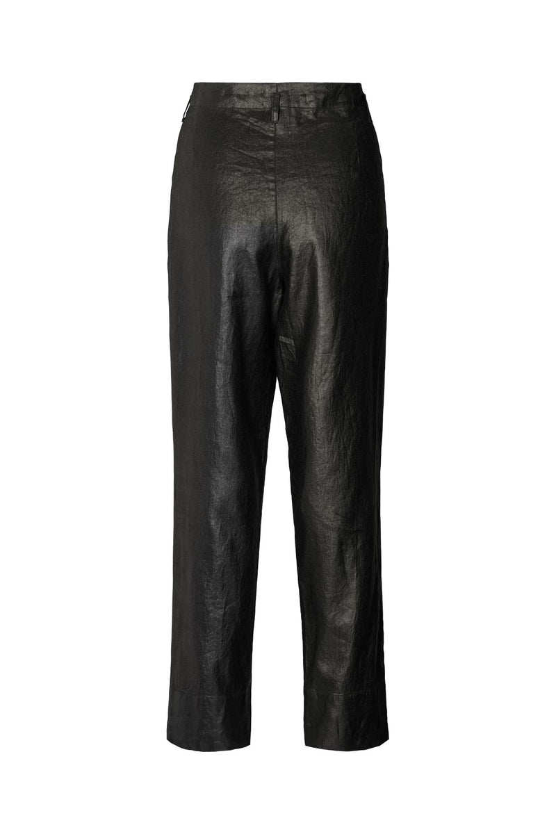 Raina - Glazed pleat pants I Black    4 - Rabens Saloner