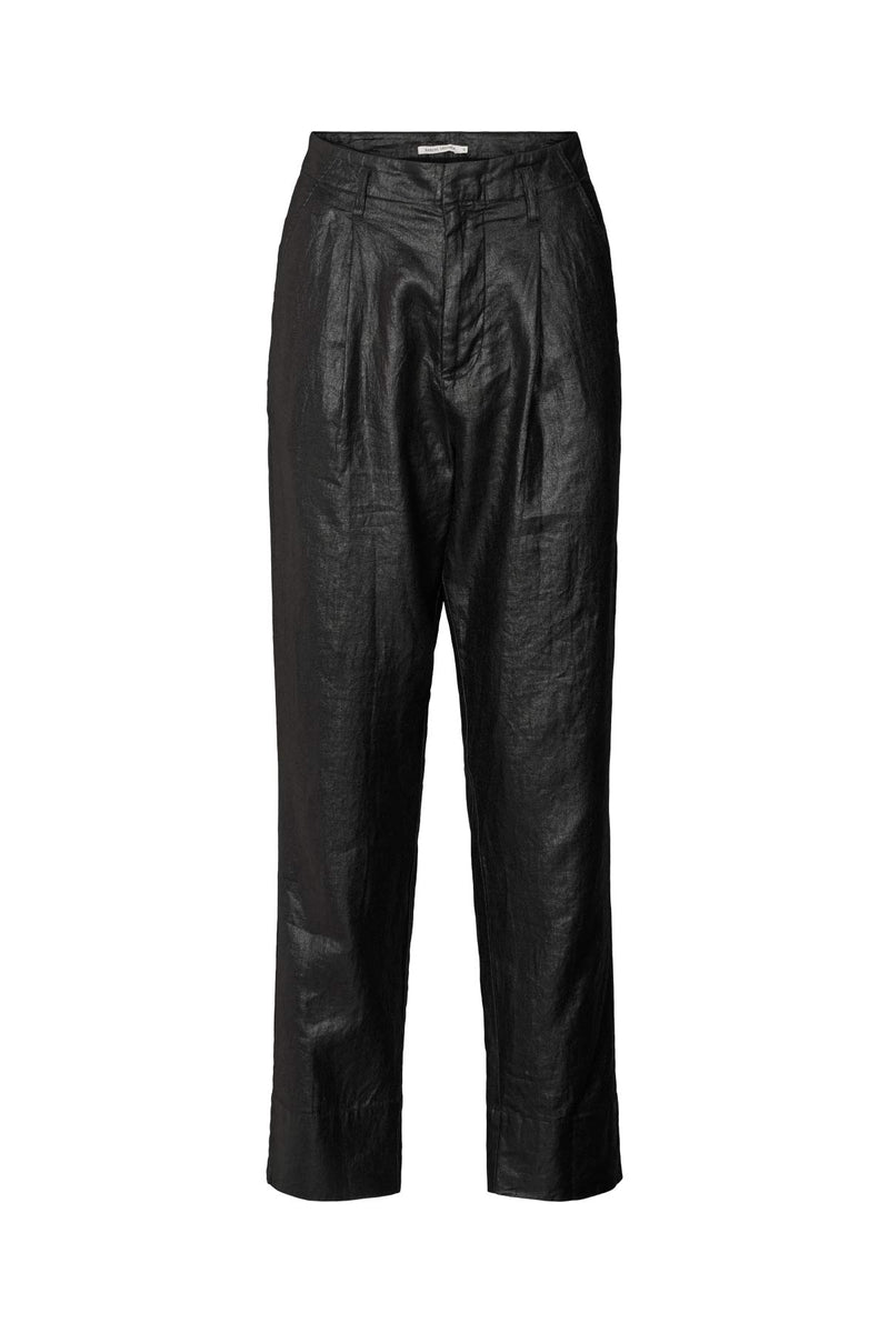 Raina - Glazed pleat pants I Black Black XS 2 - Rabens Saloner