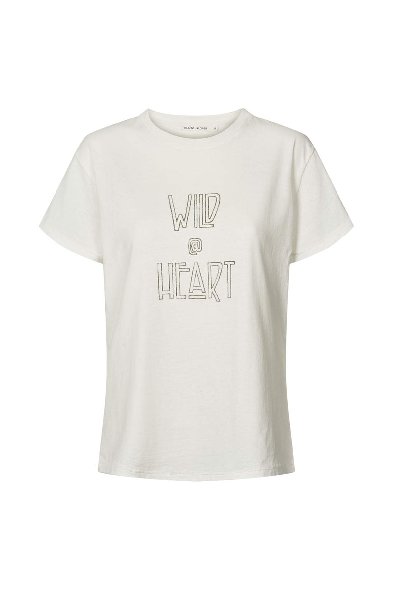 Ambla - Wild @heart t-shirt I Chalk Chalk XS  3 - Rabens Saloner