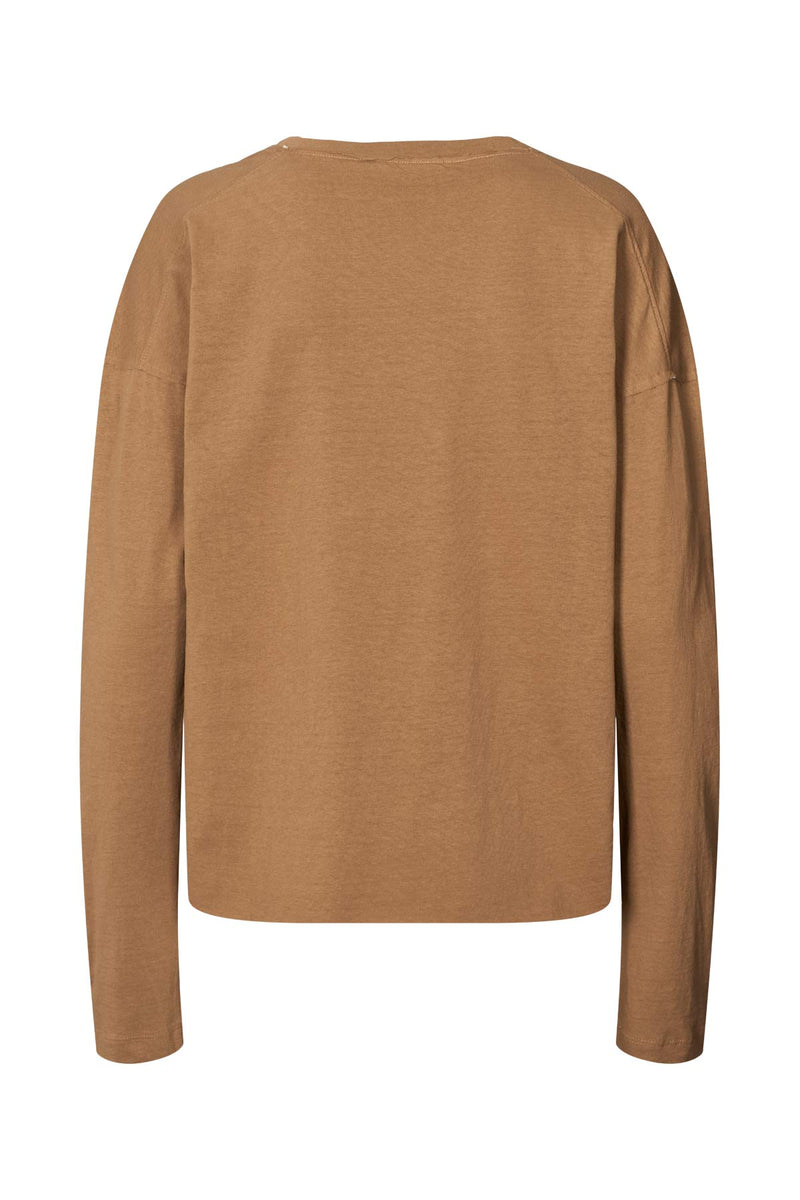 Lumiere - Vintage jersey long sleeve tee I Hazelnut    4 - Rabens Saloner