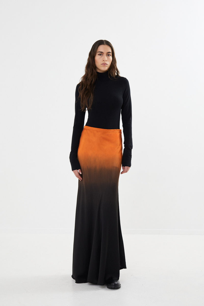 Lucill - Flow bias skirt I Burnt orange combo    1 - Rabens Saloner