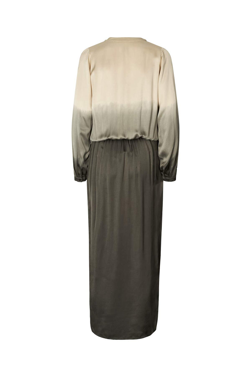 Vera - Flow wrap over dress I Sand combo 4 - Rabens Saloner