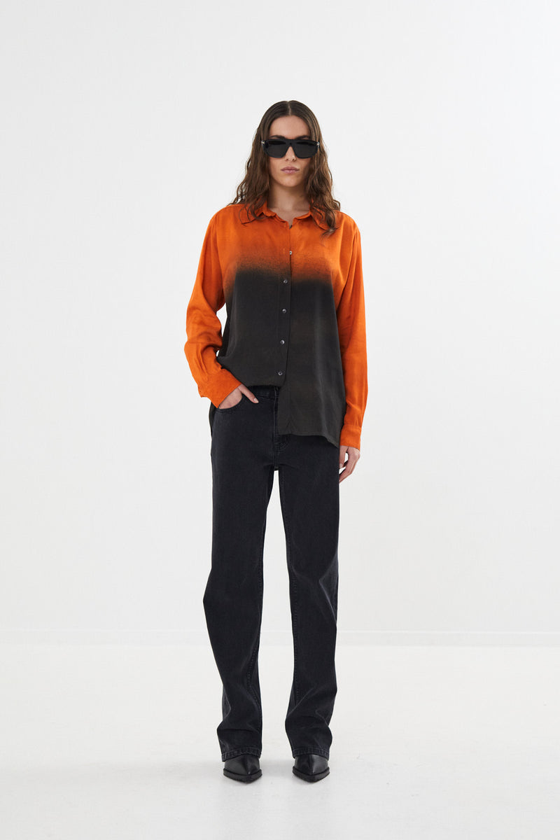 Rosali - Graffiti mens shirt I Bone black combo 4 - Rabens Saloner