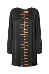 Lupitas - Spine long sleeve Aline dress I Black combo Black combo XS  3 - Rabens Saloner