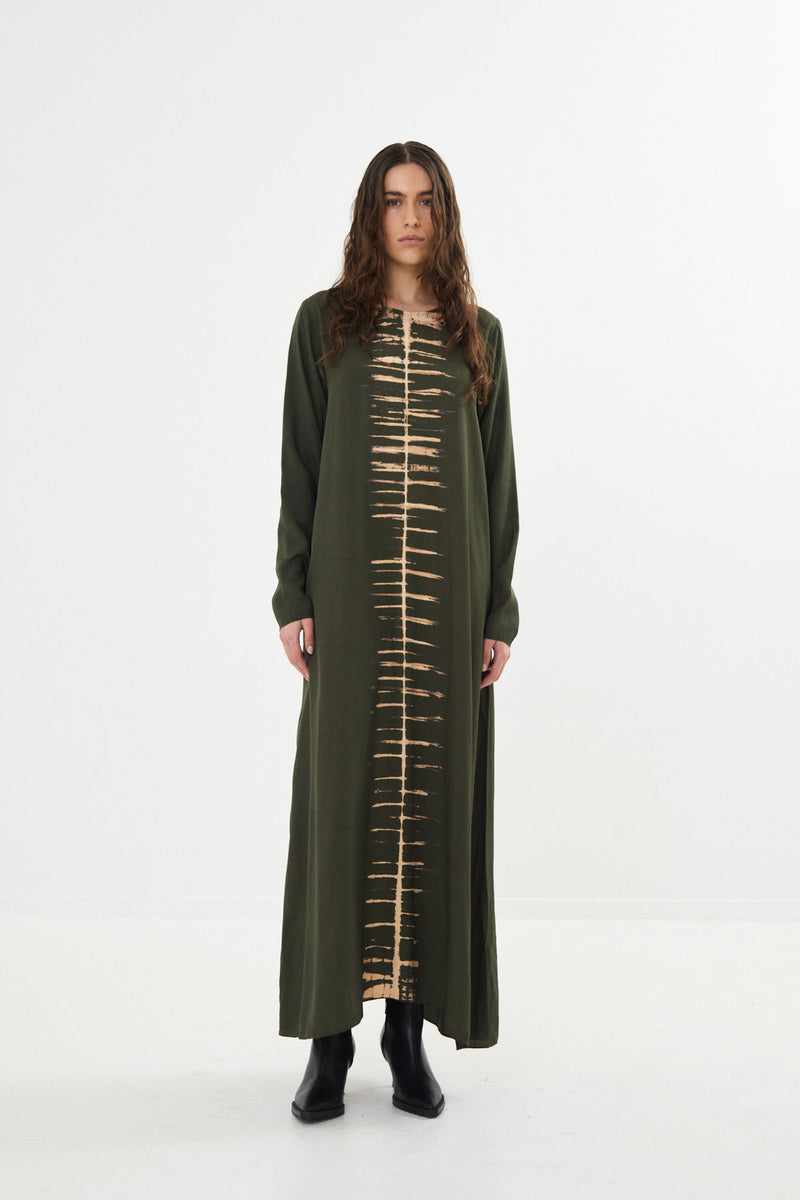 Lynett - Spine flared dress I Forrest combo    1 - Rabens Saloner