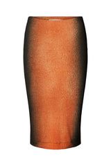 Leslie - Graffiti tube skirt I Burnt orange black combo Burnt orange black combo XS 3 - Rabens Saloner