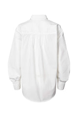 Lourdes - Poplin cuff detail shirt I White    5 - Rabens Saloner