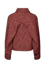 Lunna - Herringbone jacket I Burgundy combo    6 - Rabens Saloner