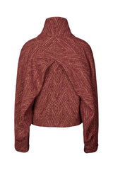 Lunna - Herringbone jacket I Burgundy combo    8 - Rabens Saloner