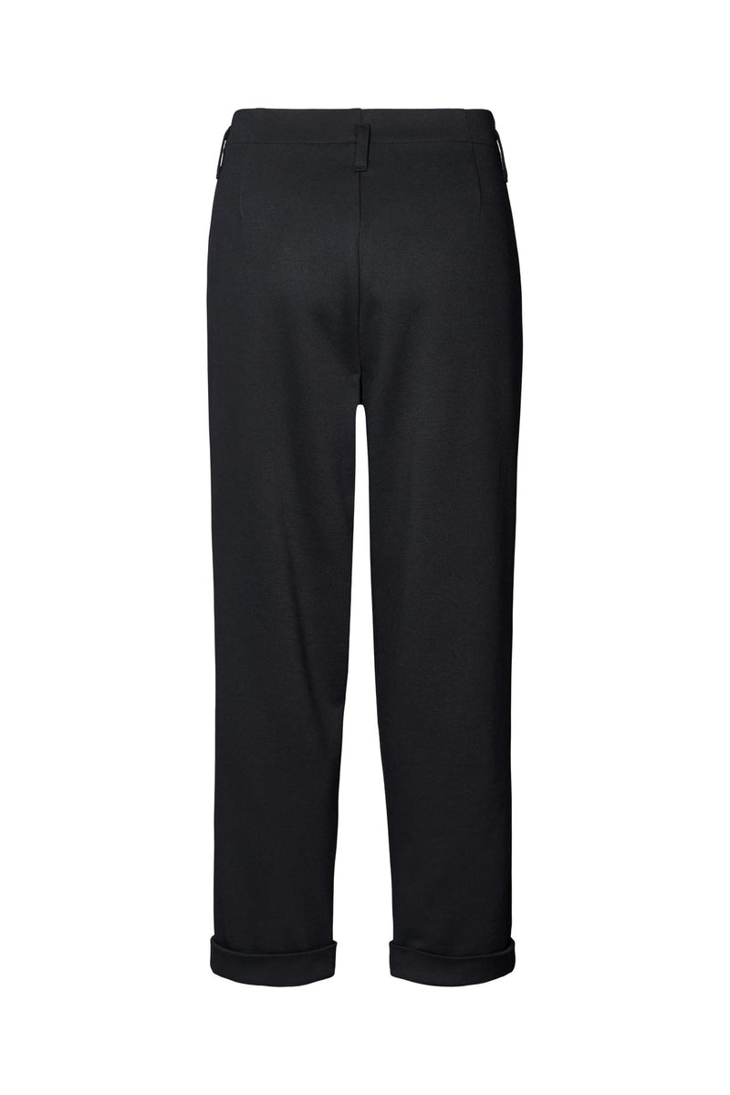 Raina - Tailored pleat pants I Black navy combo    4 - Rabens Saloner