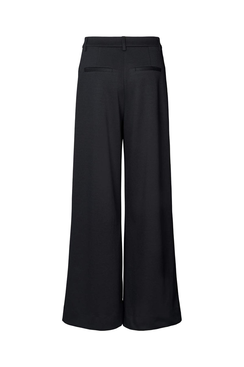 Zoe - Tailored wide leg pants I Black navy combo    4 - Rabens Saloner