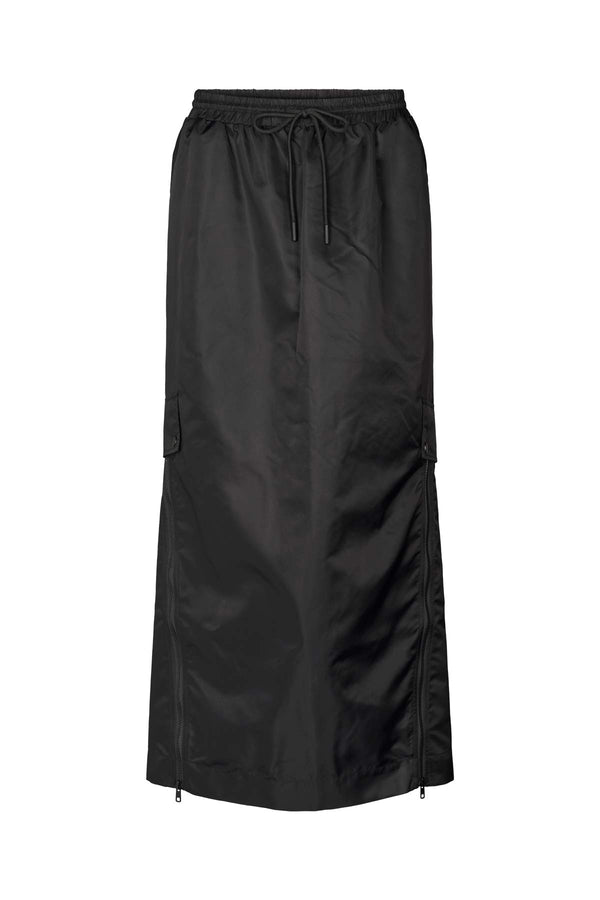 Peaches - Nylon skirt I Black    1 - Rabens Saloner