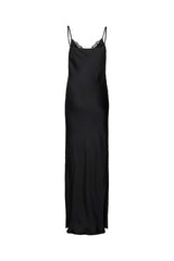 Antonella - Solid lacey string dress I Black 2 - Rabens Saloner