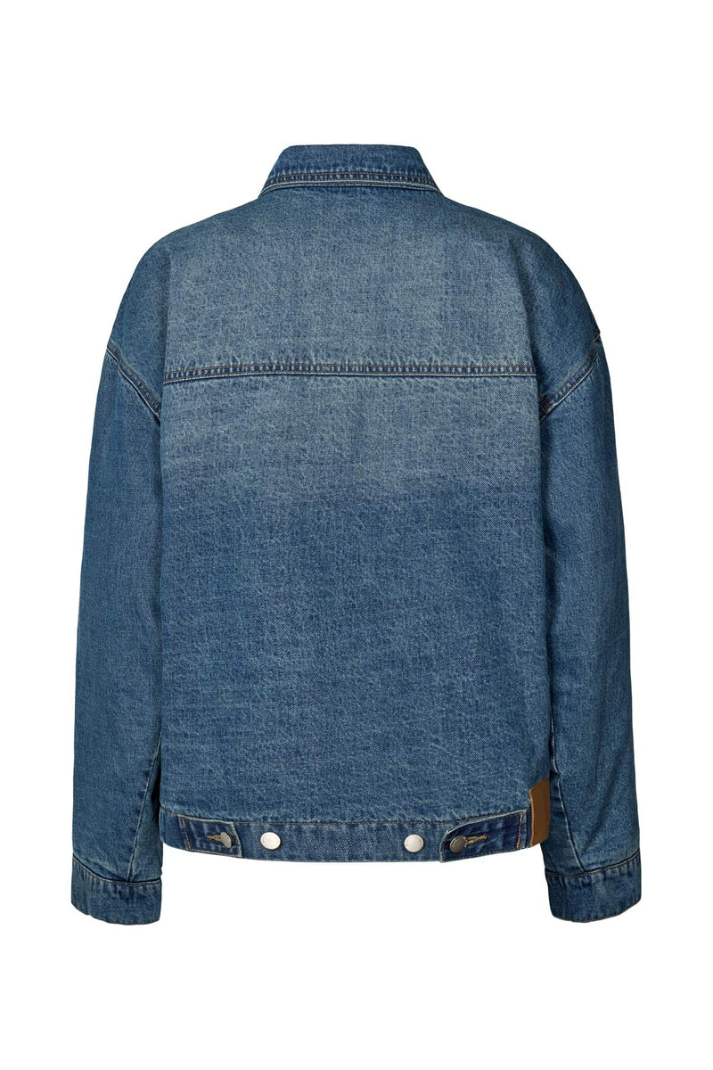 Hellelou - Denim jacket I Washed indigo 6 - Rabens Saloner