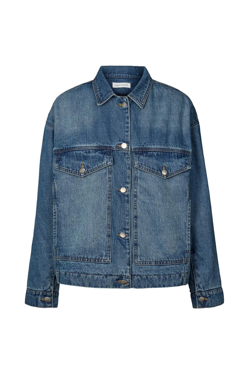 Hellelou - Denim jacket I Washed indigo 5 - Rabens Saloner