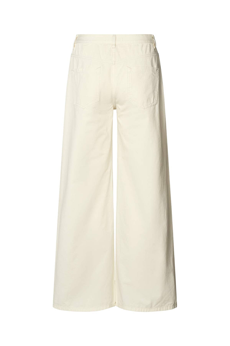 Ini - Canvas light pants  I Winter white    3 - Rabens Saloner