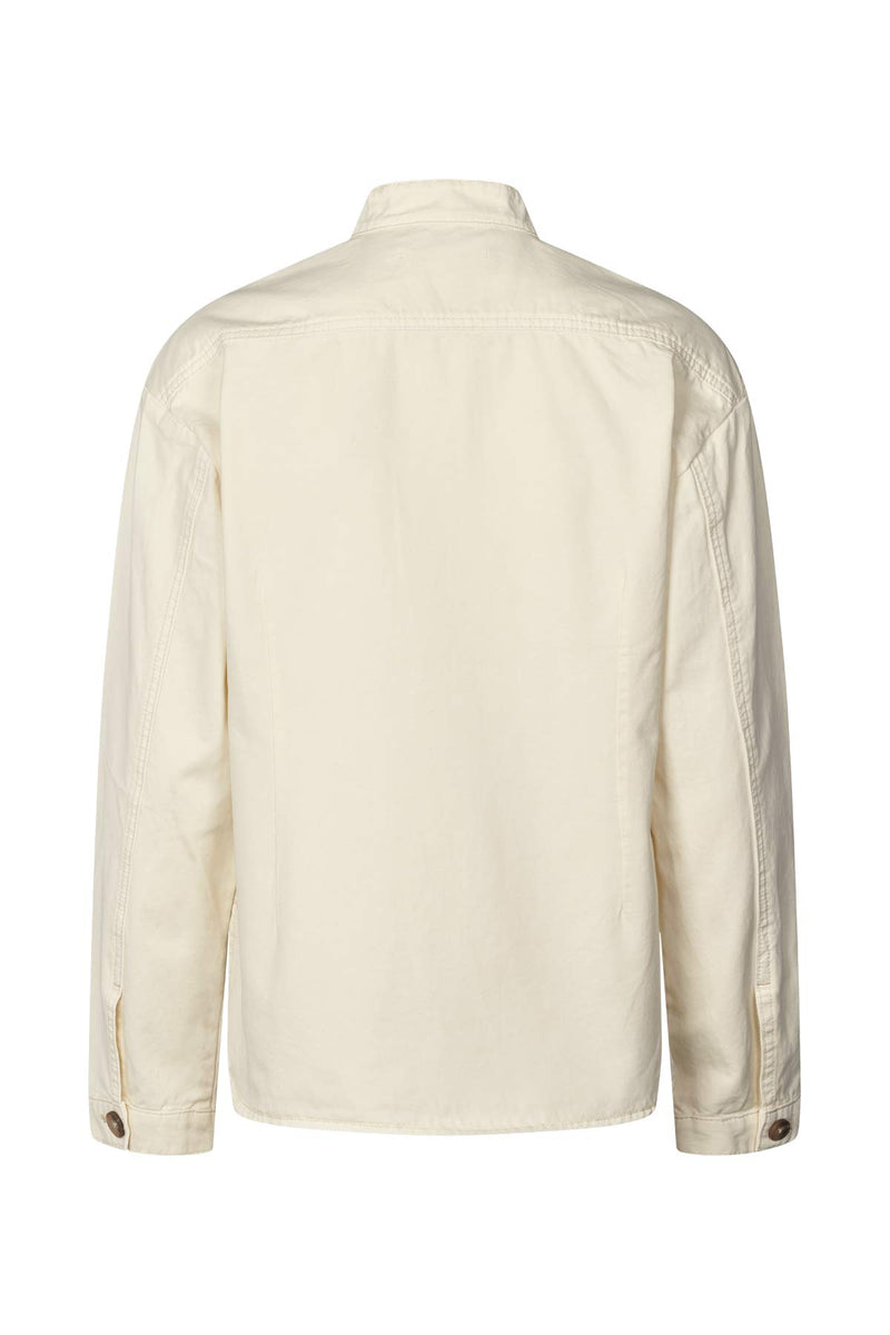 Jozephine - Canvas light shirt  I Winter white    2 - Rabens Saloner