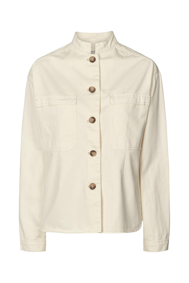 Jozephine - Canvas light shirt I Winter white Winter white XS 1 - Rabens Saloner