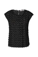 Sanga - Feathery top I Black Black XS 2 - Rabens Saloner