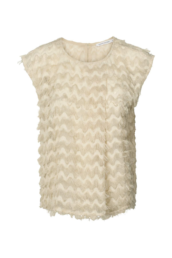 Sanga - Feathery top I Oyster Oyster XS 2 - Rabens Saloner