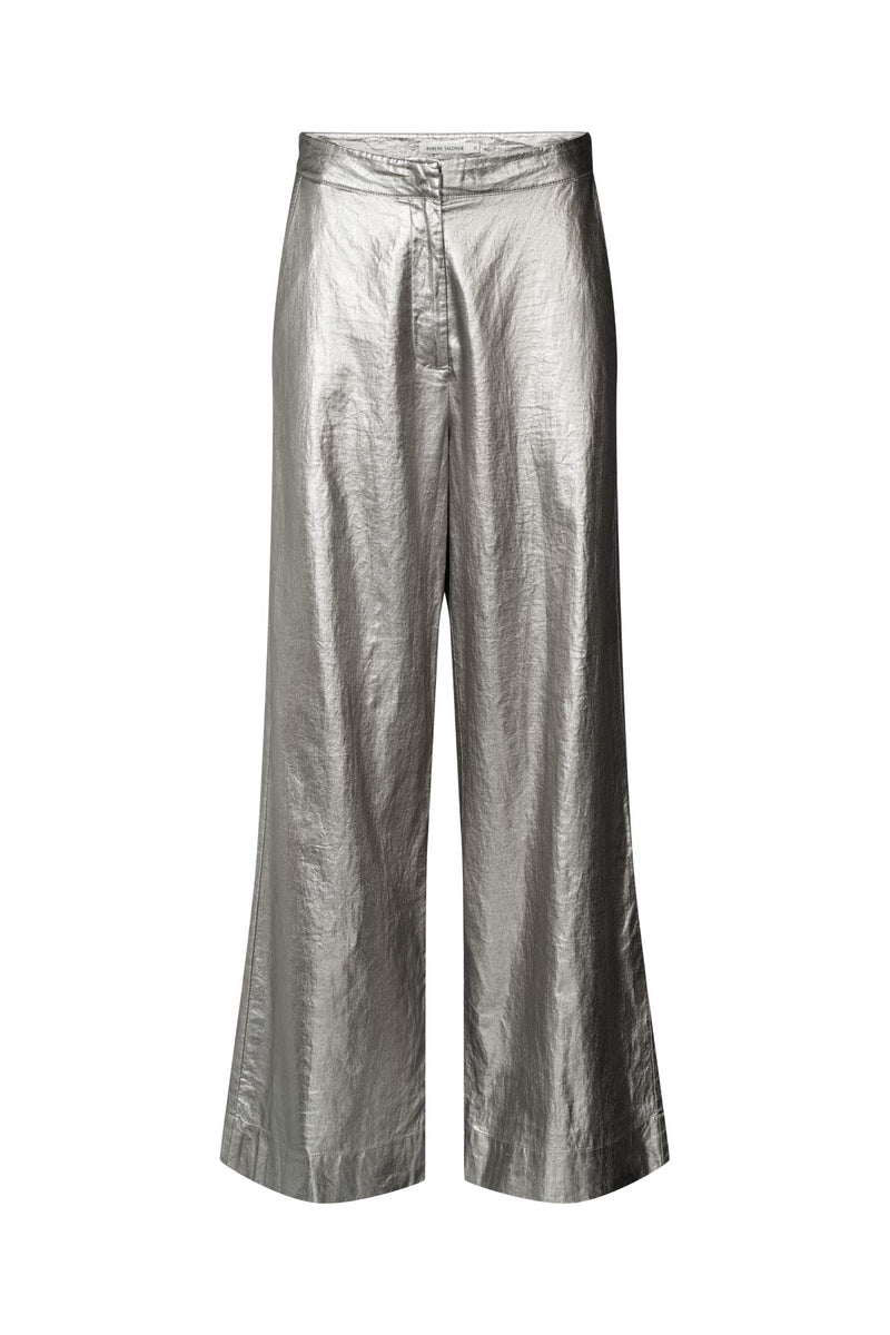 Inja - Antique silver wide leg pants I Antique silver Antique silver XXS 2 - Rabens Saloner