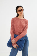 Jacka - Vintage jersey long sleeve top  I Chalk    2 - Rabens Saloner